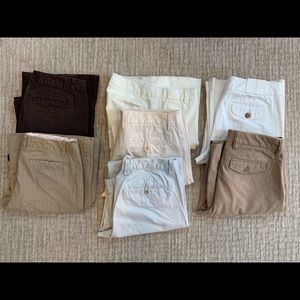 LOT OF WOMENS GAP TROUSERS/KHAKIS (SZ RANGE 4-6)